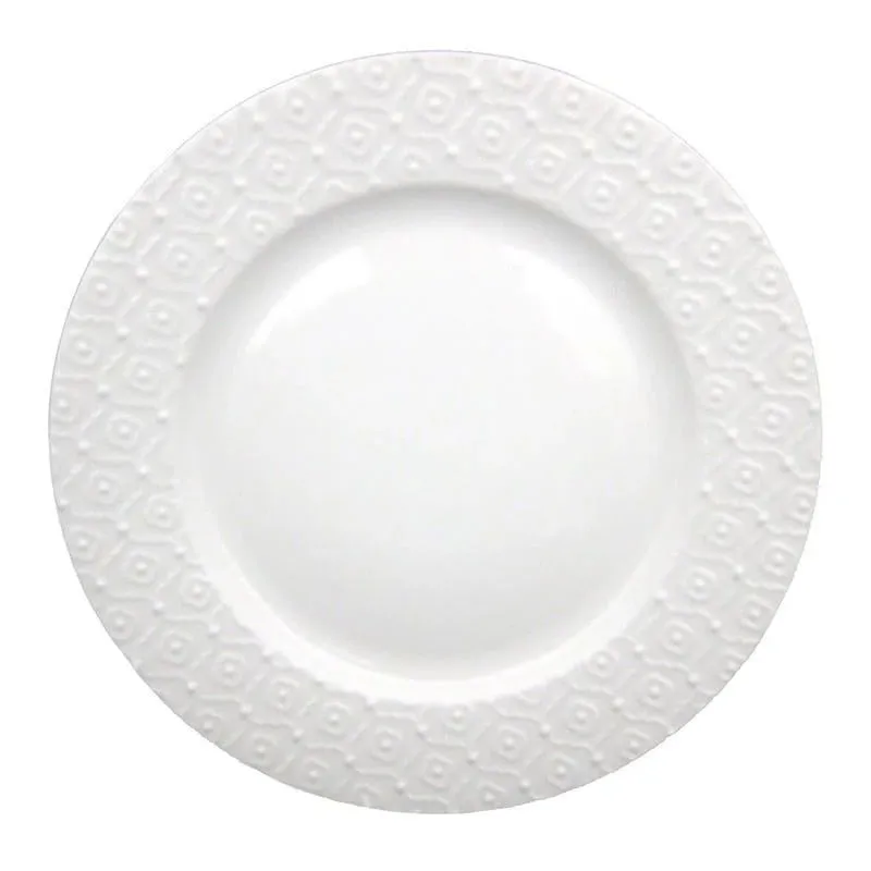 Šķīvis pusdienu Domoletti Essence, DIA 26.5 cm, balta krās.