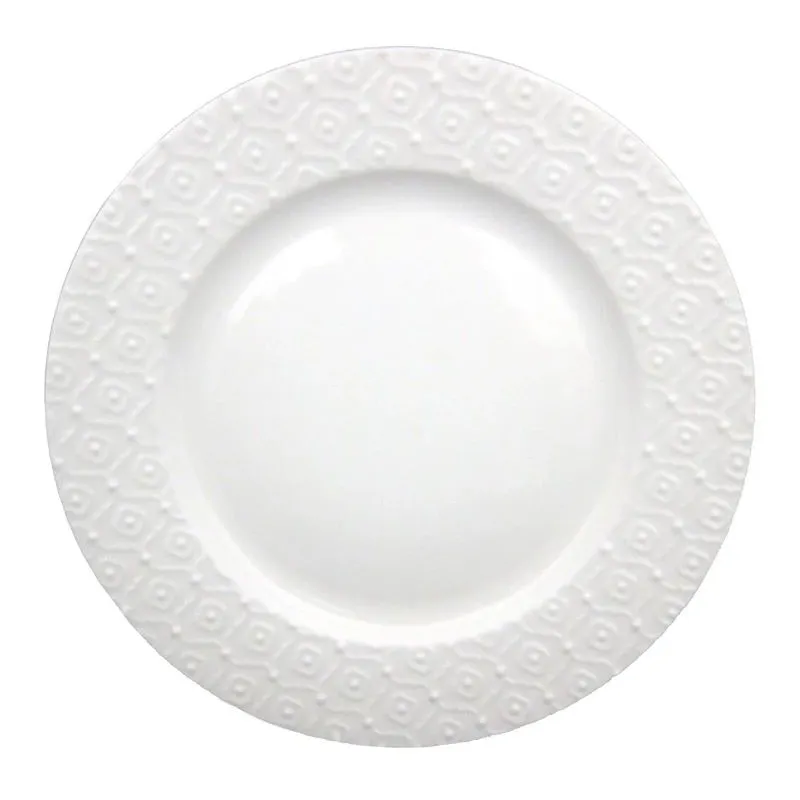 Šķīvis pusdienu Domoletti Essence, DIA 26.5 cm, balta krās.