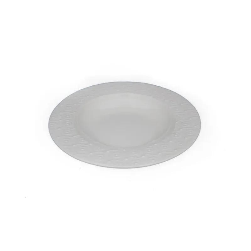 Šķīvis zupas Domoletti Essence, DIA 25.5 cm, balta krās.