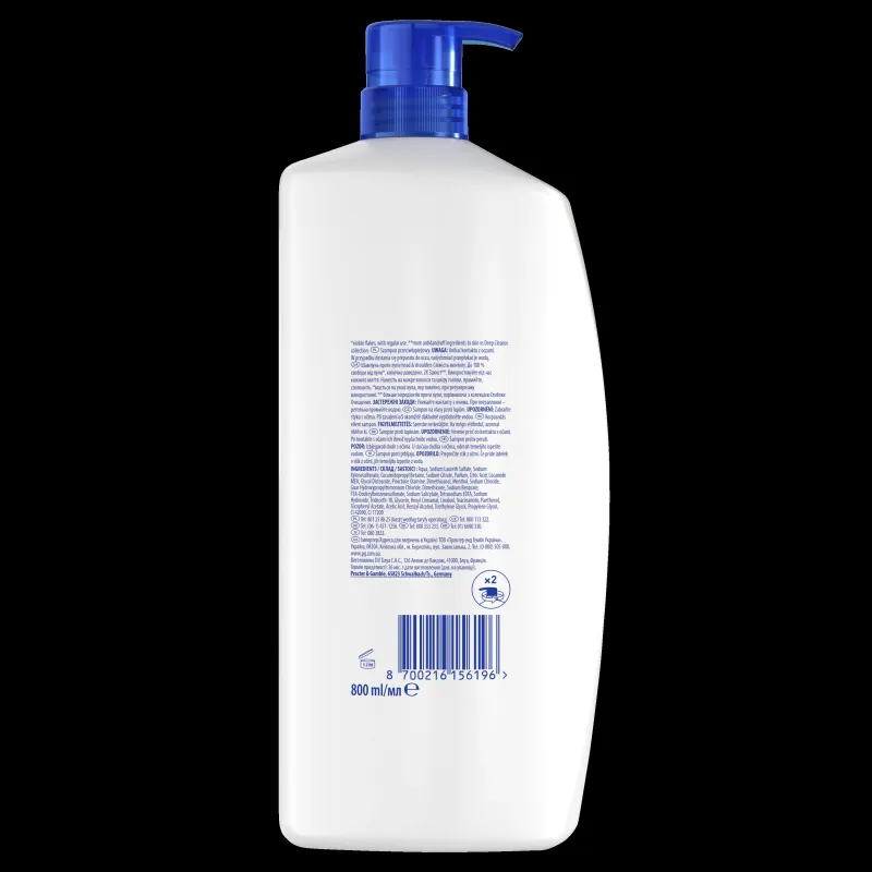 Head & Shoulders Šampūns Menthol Fresh 800 ml