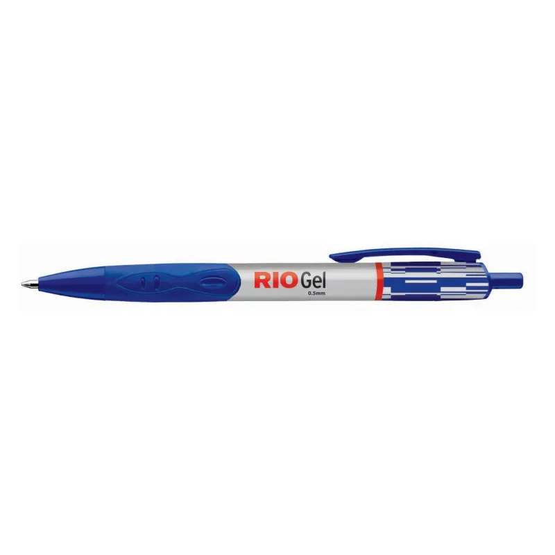 Lodīšu pildspalva Luxor 7812 - 10, zila krās.-pelēka krās., 0.5 mm