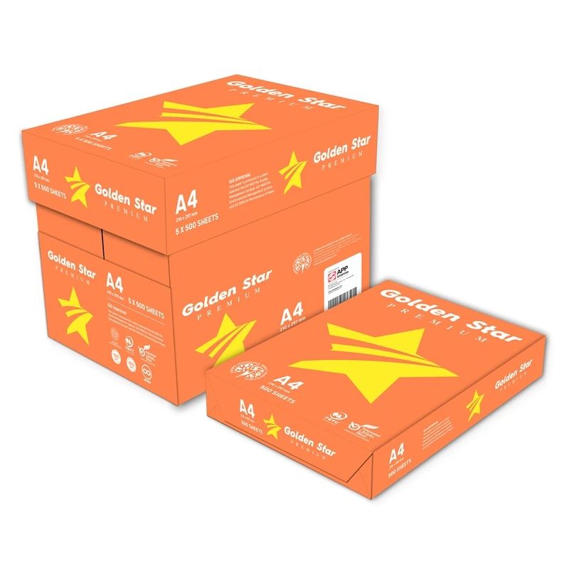 Kontoripaber golden star a4 80 gsm 500l