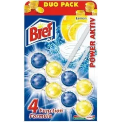 WC tīrītājs-atvēsinātājs BREF POWER AKTIV LEMON. 2×50 g