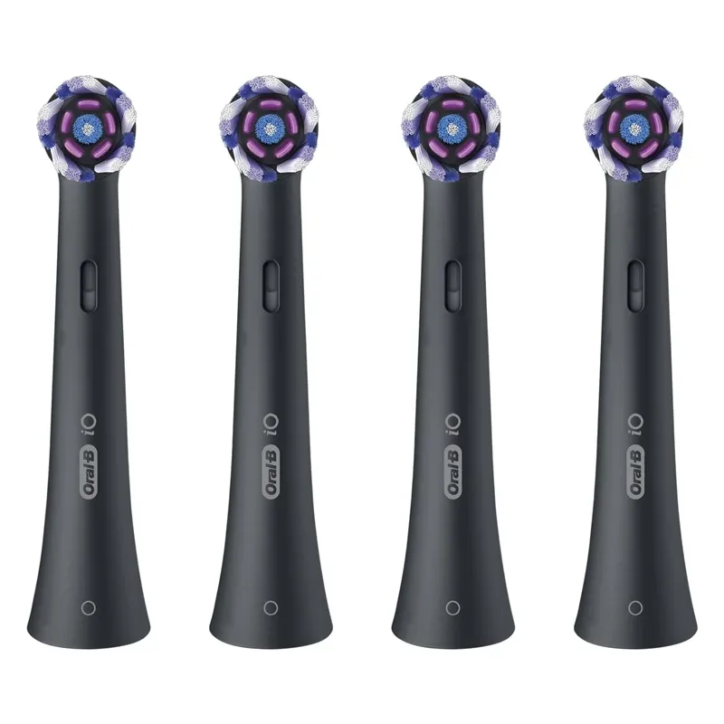 Elektriskās zobu birstes galviņa Oral-B iO Whitening WB-4, melna, 4 gab.