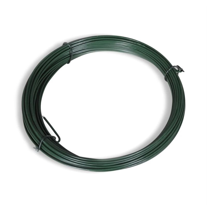 Stieple zn ar pvc 0.8-1.3mm zaļa 30m