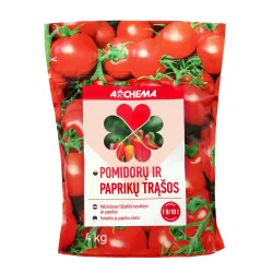 Mēslojums tomātiem, pipariem Agrochema, lielam apjomam, 4 kg