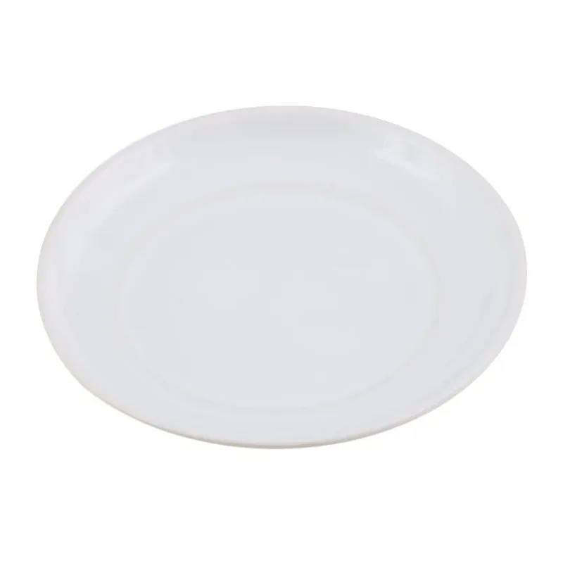 Puķu poda šķīvis, balta krās., 11.5 cm