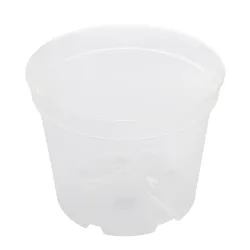 Puķu pods Orchidea SBX7, plastmasa, caurspīdīga krās.