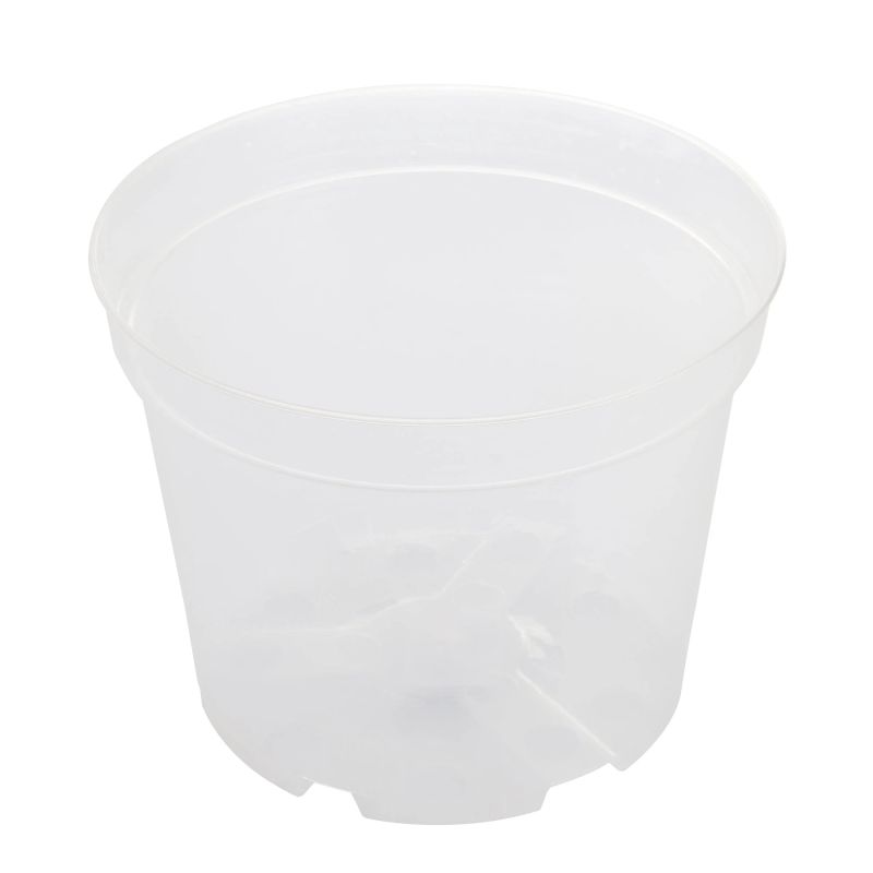 Lillepott Orchidea SBX7, plastik, läbipaistev v.