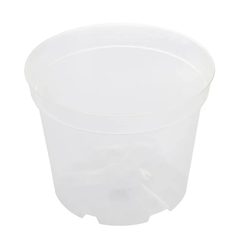 Puķu pods Orchidea SBX7, plastmasa, caurspīdīga krās.