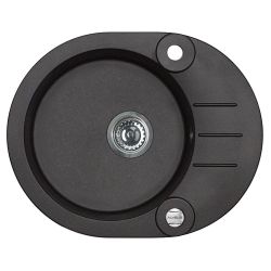 Izlietne + sifons roll40s 1214091 melna