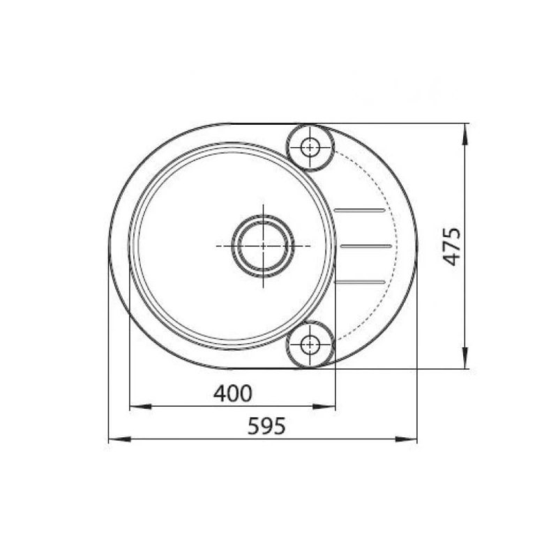 Izlietne + sifons roll40s 1214091 melna