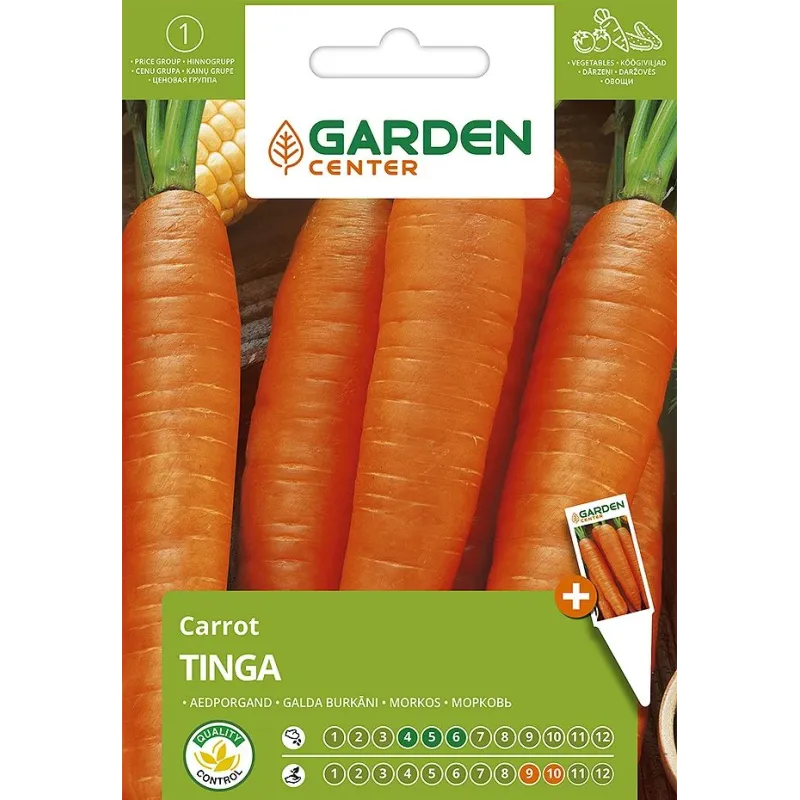 Sēklas Garden Center, burkāns Tinga, 3 g