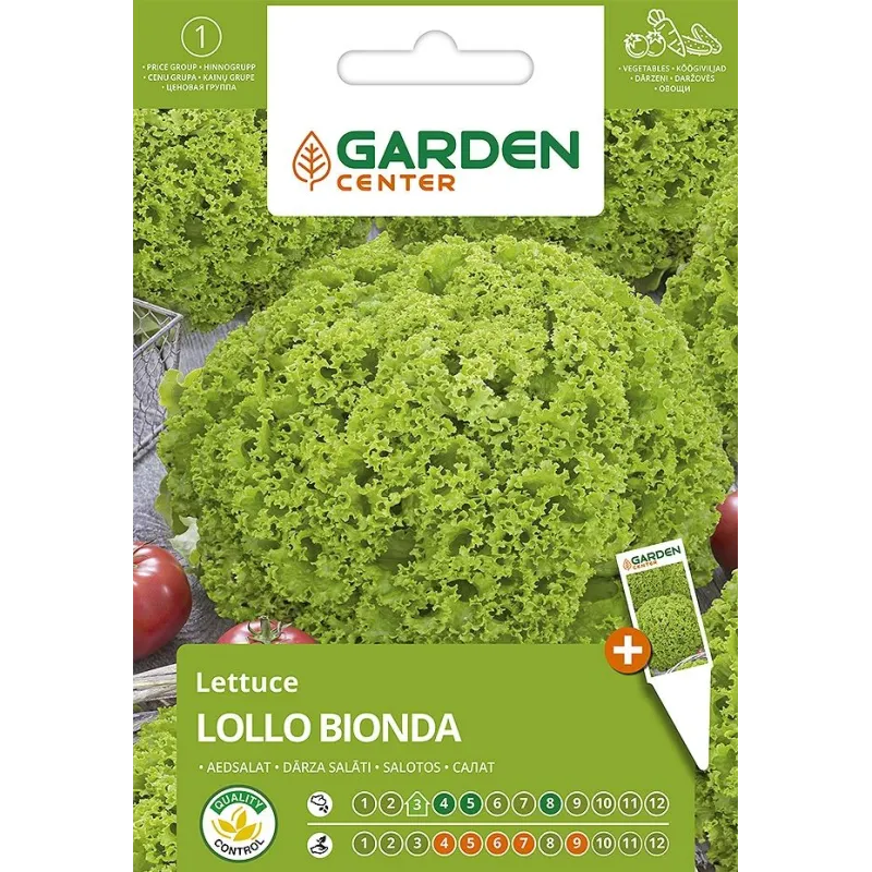 Sēklas Garden Center, salāti Lollo Bionda, 1 g