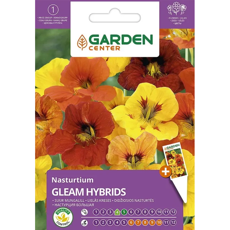 Sēklas Garden Center kreses Gleam Hybrids, 3 g