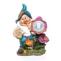 Garden Decoration Gnome, Chick, 21 cm x 33.5 cm x 44 cm, Multicolored