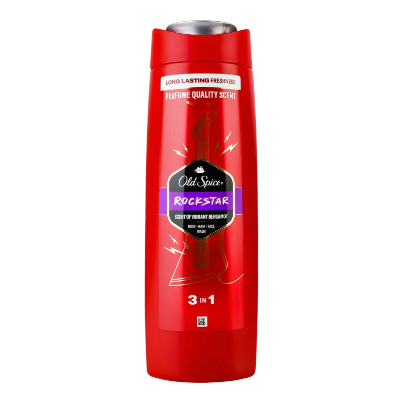 OLD SPICE 3in1 Rockstar šampūns un dušas želeja 400ml