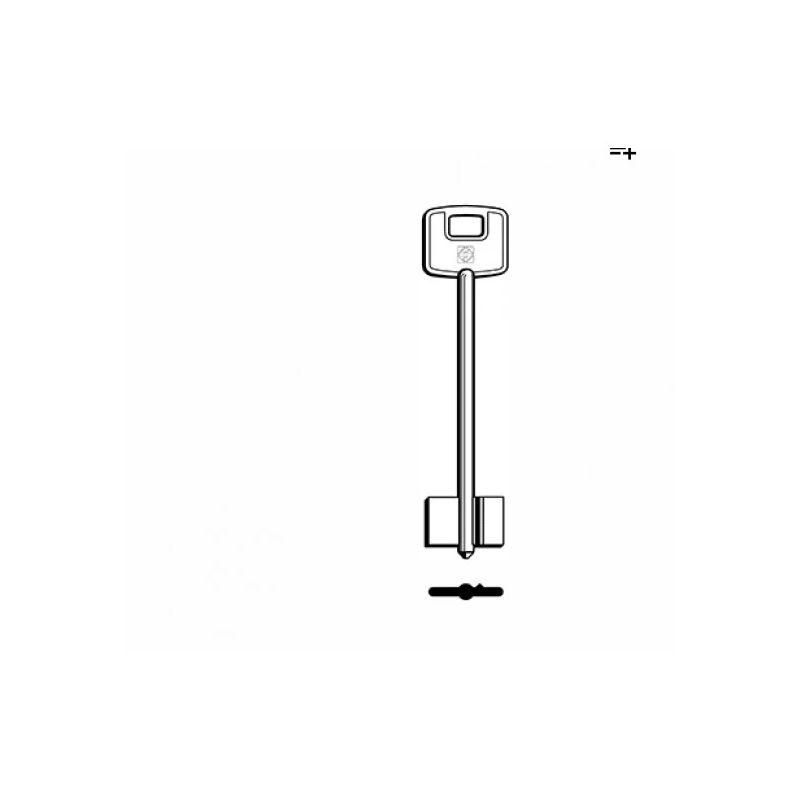 100 seifu profila atslēgas sagatave
