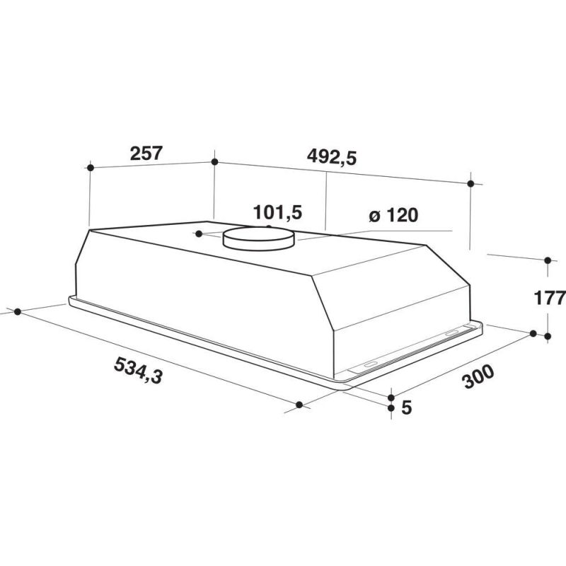 Tvaika nosūcējs wct64flsx whirlpool
