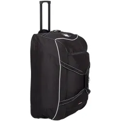 Ceļojumu soma uz riteņiem, melna krās., 128 l