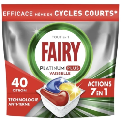 FAIRY Platinum Plus All in 1 Lemon trauku mazgāšanas kapsulas 40gab