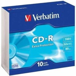 Disks cd-r 700mb 48x 10pack verbatim