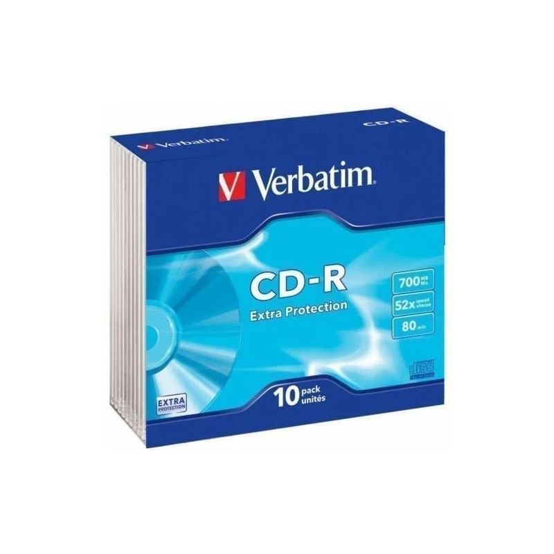 Disks cd-r 700mb 48x 10pack verbatim