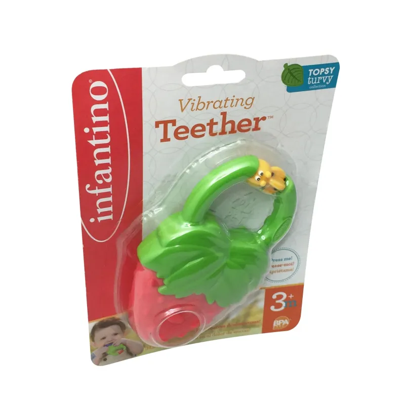INFANTINO Vibrējoša kožamā rotaļlieta Zemene