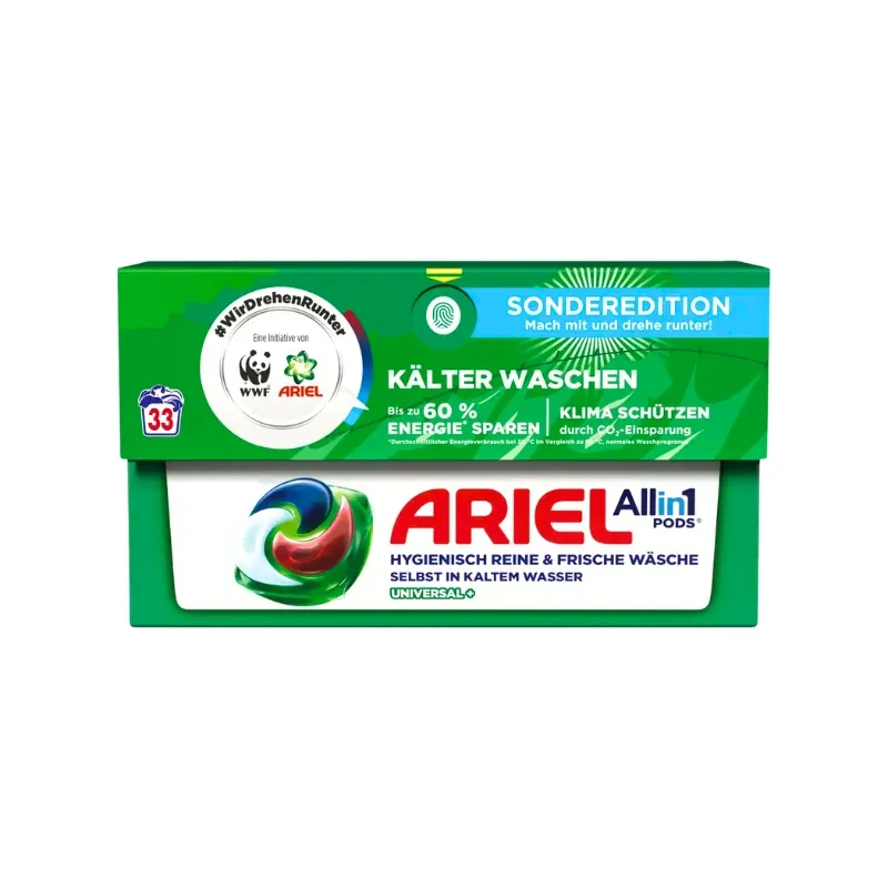 ARIEL All in One Universal veļas mazgāšanas kapsulas 33gab