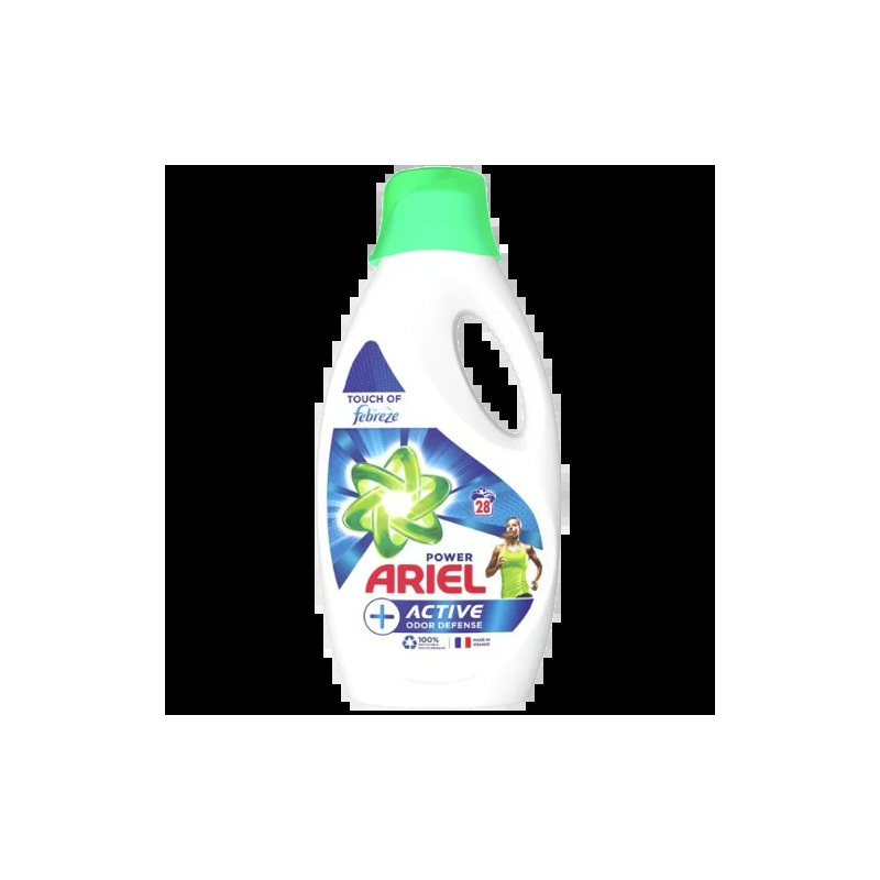 ARIEL Active Odor Defense veļas mazgāšanas gēls ,28x, 1,26L