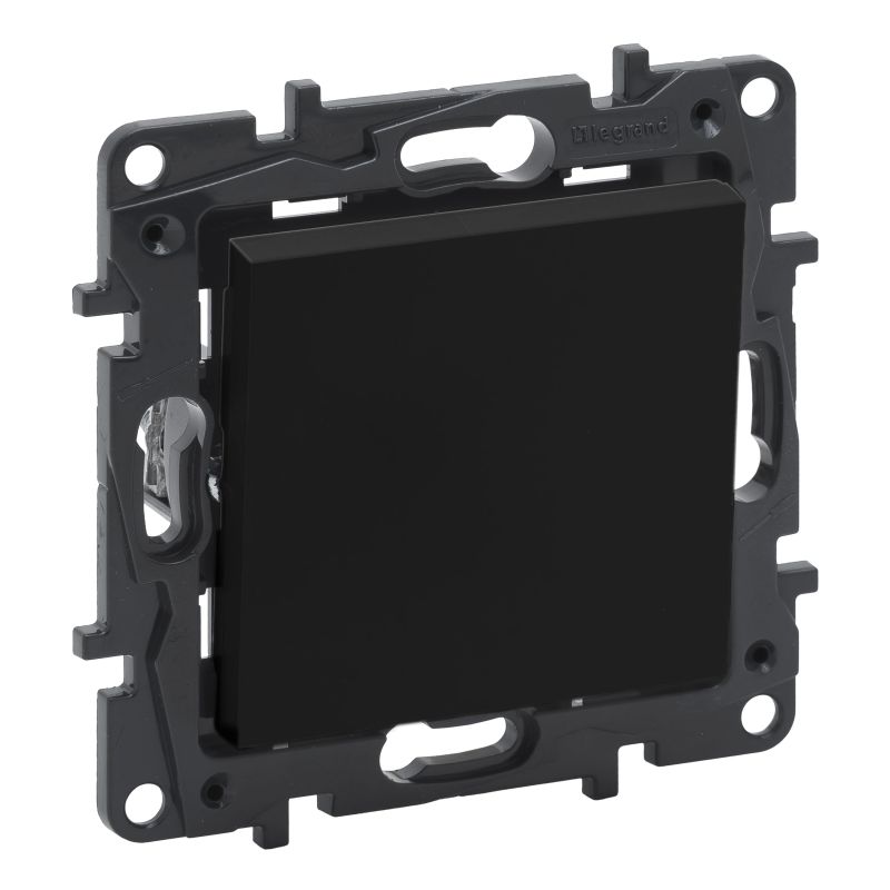 Switch LEGRAND NILOE STEP, black color