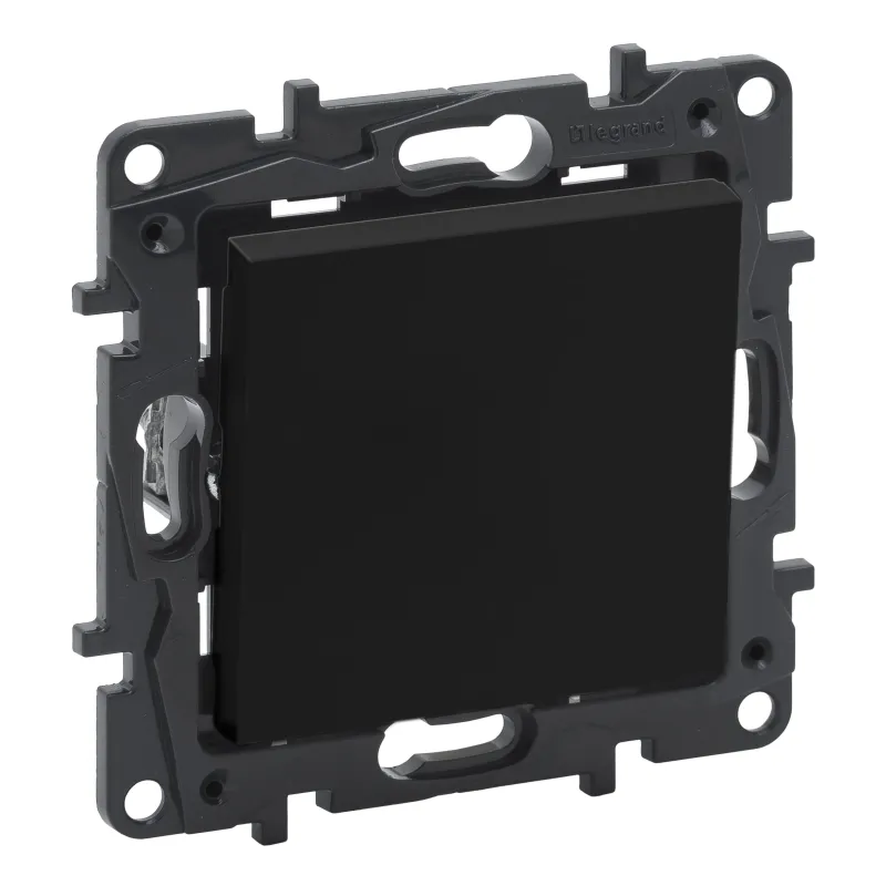 Pārslēgi Legrand Niloe Step, 1 kl, melna krās.