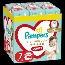 Pampers Premium Care Pants, Izmērs 7, 80 Autiņbiksītes, 15+ kg