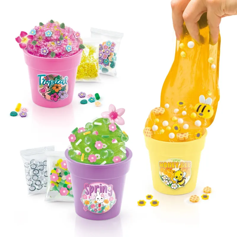 SO SLIME lima valmistamise komplekt Lillepott 3 tk