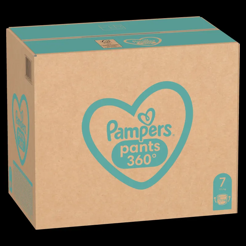 Pampers Pants Biksītes, Izmērs 7, 114 Autiņbiksītes, 15+ kg