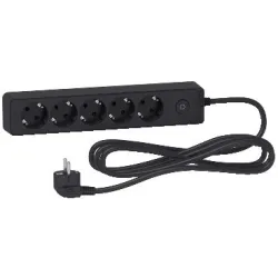 Удлинитель Schneider Electric, 3 x 1,5 mm², 3 м, 5 розеток