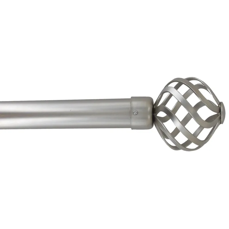 Karnīze Luance, 210 - 380 cm, DIA 28 mm, sudraba krās.