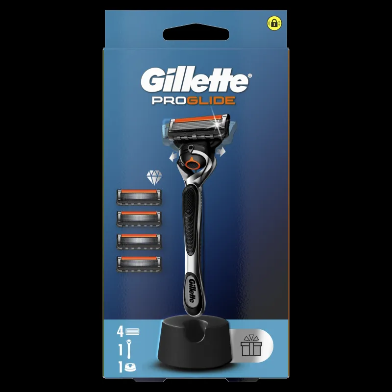 Gillette Fusion5 ProGlide Skuveklis Vīriešiem + 4 Skuvekļa Galviņas