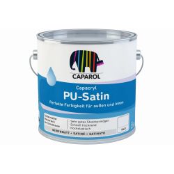 Krāsa akr. capacryl pu-satin 2.4l balta