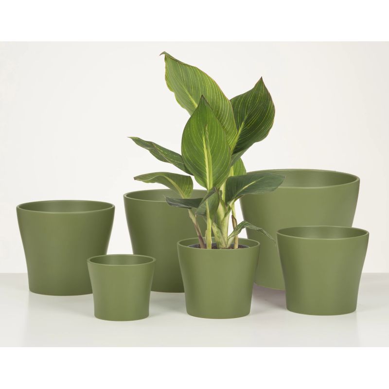 Puķu pods Scheurich Oliva 62275, keramika, zaļa