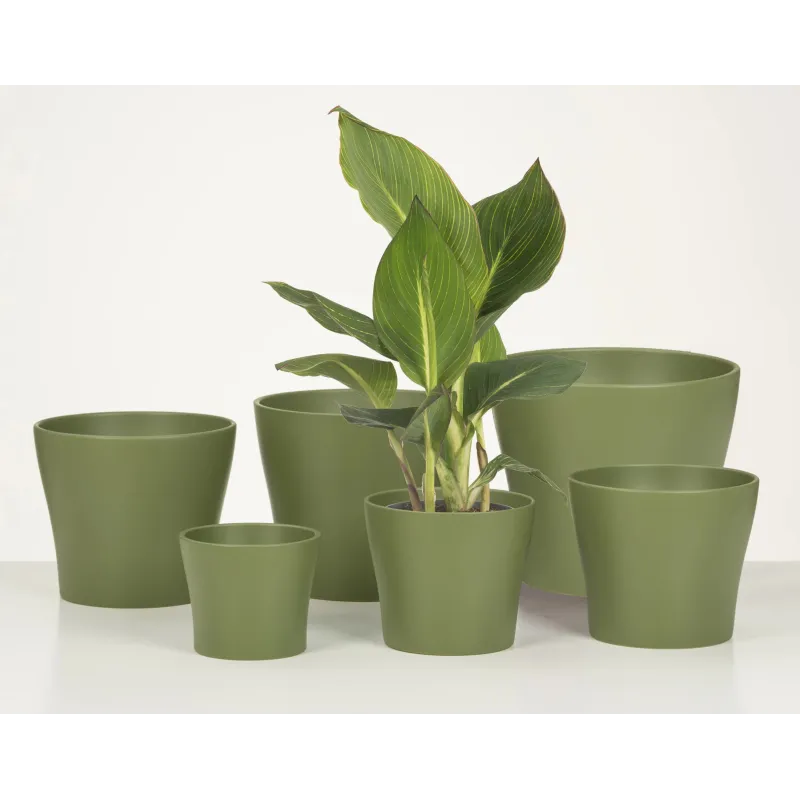 Puķu pods Scheurich Oliva 62275, keramika, zaļa