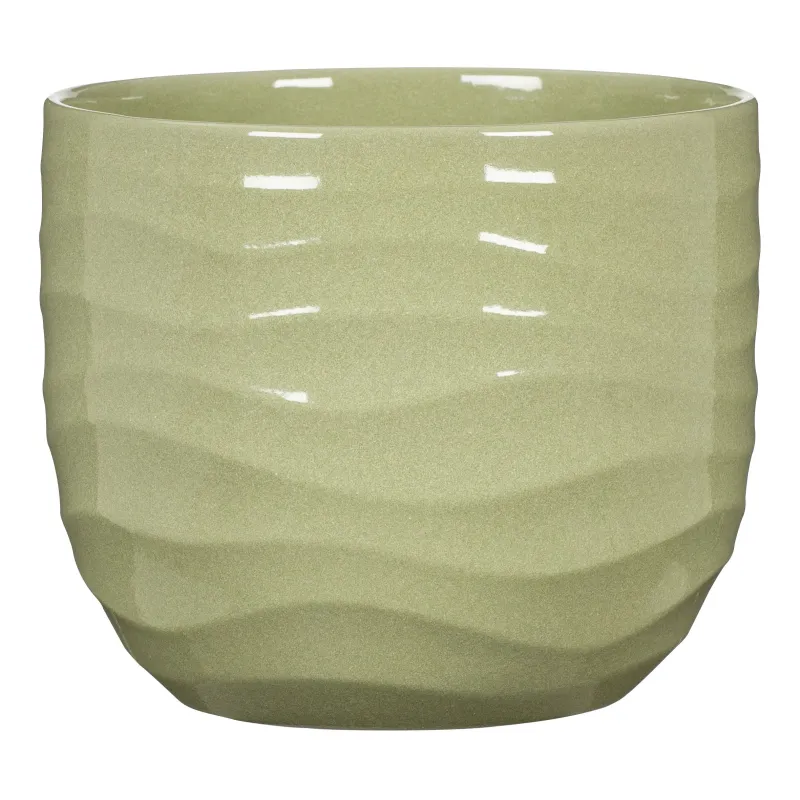 Puķu pods Scheurich 69642, keramika, zaļa