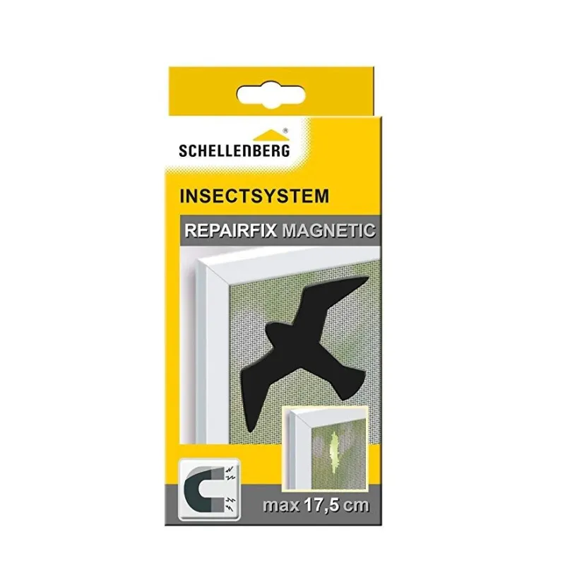 Magnēts Schellenberg Insectsystem Reparifix Magnetic 50777, melna krās., 22.9 cm x 10.8 cm