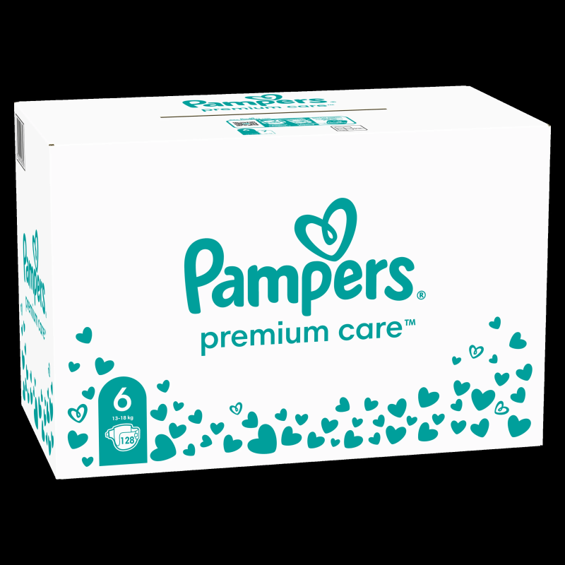 Pampers Premium Care Autiņbiksītes, 6 Izmērs, 128 Autiņbiksītes, 13-18 kg