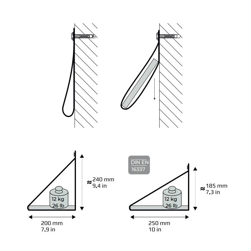 Ādas plaukta kronšt.2g 79x30x18 cm pel.