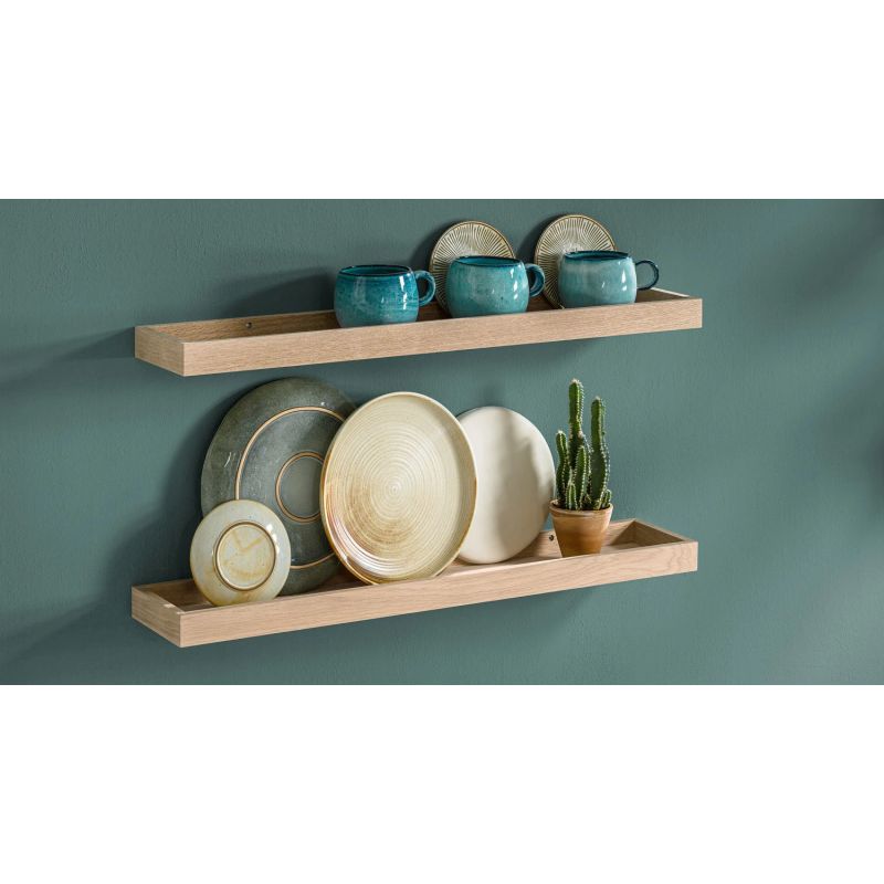 Plaukts loggia ar rāmi 40x15x4 cm ozola