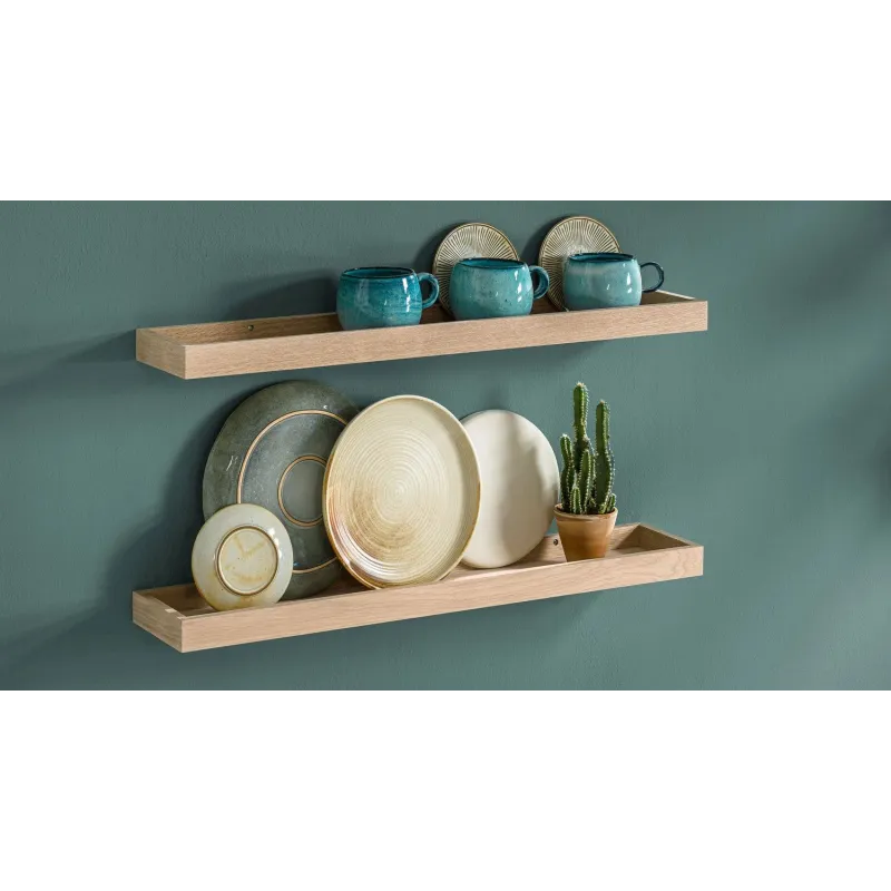 Plaukts loggia ar rāmi 40x15x4 cm ozola