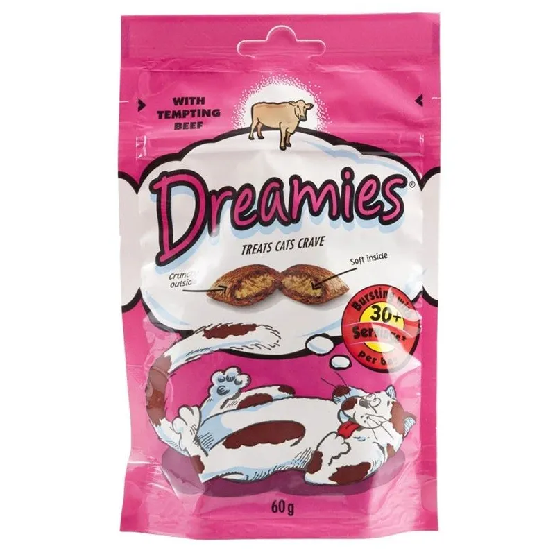 Kārumi kaķiem Dreamies Snacks, liellopa gaļa, 0.06 kg