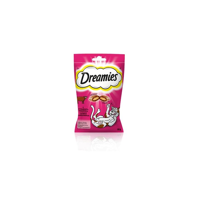 Kassimaius Dreamies Snacks, veiseliha, 0.06 kg