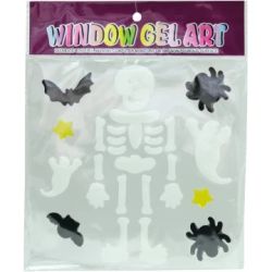 Logu uzlīmes 17x17cm dažādi halovīna diz